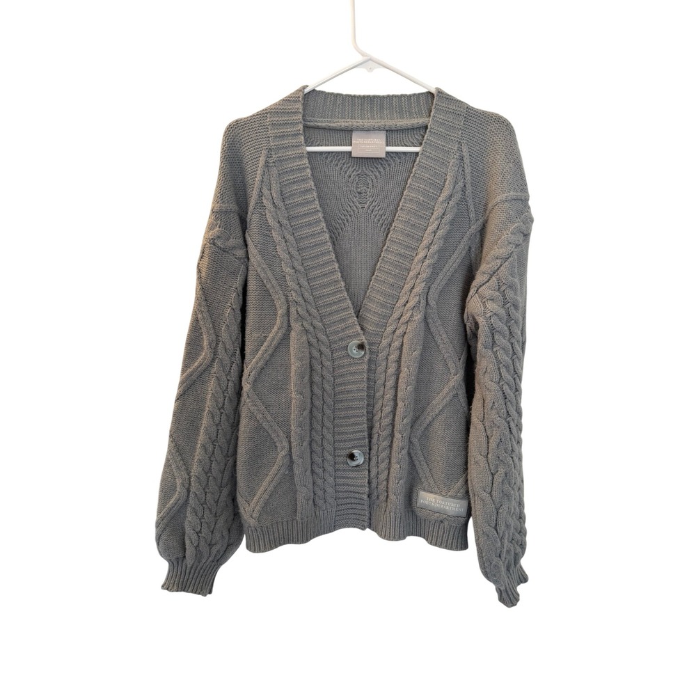 Taylor Swift TTPD The Tortured Poets Department Grey Cardigan XS/SM Official